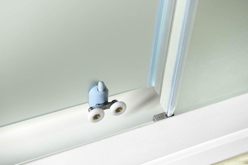AQUALINE - AMADEO posuvné sprchové dveře 1100 mm, sklo Brick (BTS110)