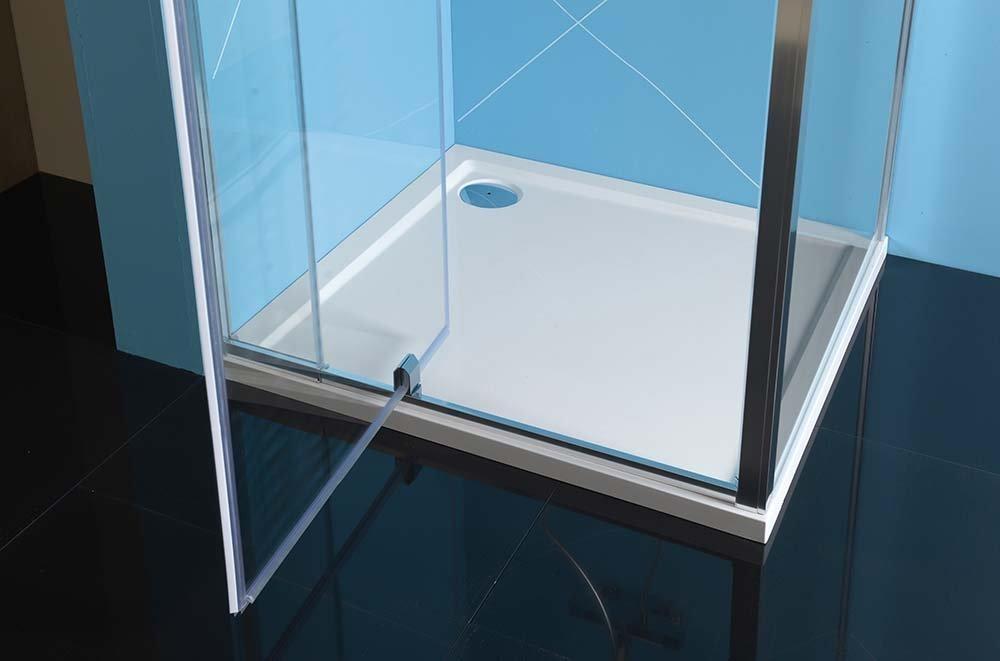 POLYSAN - EASY LINE třístěnný sprchový kout 800-900x800mm, pivot dveře, L/P varianta, čiré sklo (EL1615EL3215EL3215)