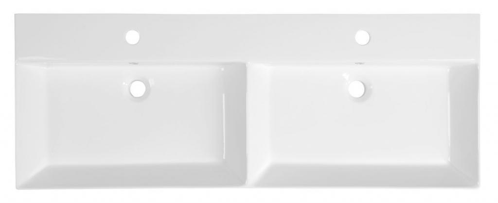 SAPHO - KARE 120 nábytkové dvojumyvadlo, 120x46 cm (17120)