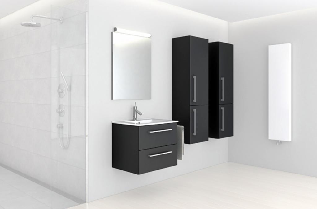 A-Interiéry - Koupelnová skříňka s keramickým umyvadlem Trento B 60 (trento b60)