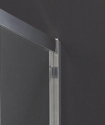 Aquatek - MASTER F1 100 Pevná boční stěna ke sprchovým dveřím , barva rámu bílá, výplň sklo - čiré (MASTER F1100-166)