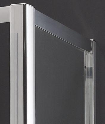 Aquatek - MASTER F1 100 Pevná boční stěna ke sprchovým dveřím , barva rámu chrom, výplň sklo - matné (MASTER F1100-177)