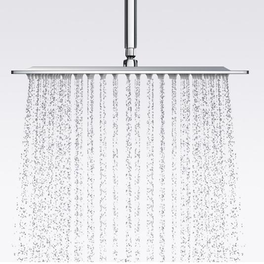 SLEZAK-RAV - Hlavová sprcha hranatá kovová 30x30 cm, Barva: nerez (KS0004)