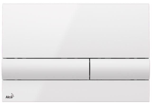 ALCAPLAST  Jádromodul - předstěnový instalační systém s bílým tlačítkem M1710 + WC REA CARLO MINI RIMLESS ČIERNY MAT + SEDADLO (AM102/1120 M1710 MM1)