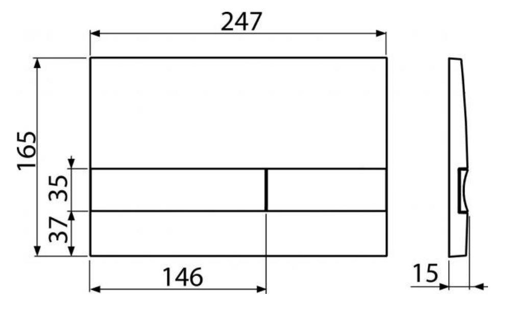 ALCAPLAST  Renovmodul - předstěnový instalační systém s bílým/ chrom tlačítkem M1720-1 + WC REA Carlo Mini Basic Rimless + SEDÁTKO (AM115/1000 M1720-1 CB1)