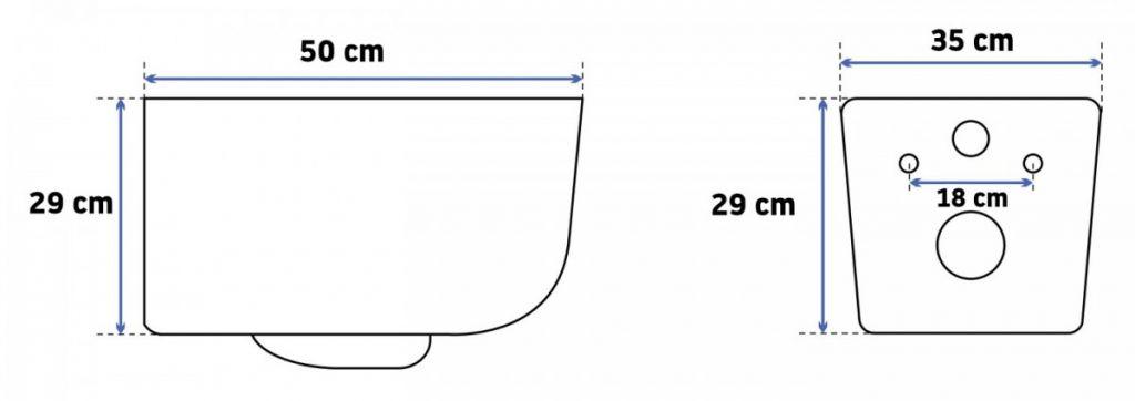 ALCAPLAST  Jádromodul - předstěnový instalační systém s bílým/ chrom tlačítkem M1720-1 + WC REA Mateo Rimless + SEDÁTKO (AM102/1120 M1720-1 MA1)