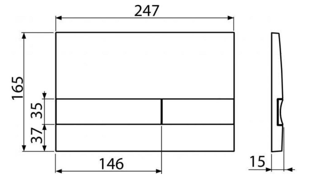 ALCAPLAST  Renovmodul - předstěnový instalační systém s bílým/ chrom tlačítkem M1720-1 + WC REA Mateo Rimless + SEDÁTKO (AM115/1000 M1720-1 MA1)