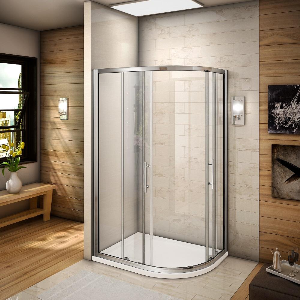 H K - Čtvrtkruhový sprchový kout RELAX S4 120x80 cm s posuvnými dveřmi včetně sprchové vaničky z litého mramoru- levá varianta, výplň sklo - grape (SE-RELAXS412080/THOR12080Q-L-19)