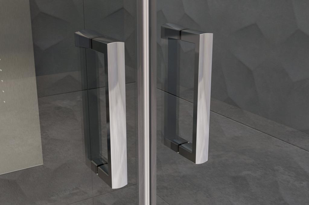 Aquatek - YES B2 80 sprchové dveře do niky dvoukřídlé 77-81cm , výplň sklo - čiré (YESB280-06)