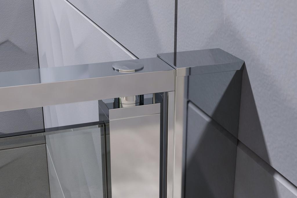 Aquatek - YES B2 100 sprchové dveře do niky dvoukřídlé 97-101cm, výplň sklo - grape (YESB2100-19)