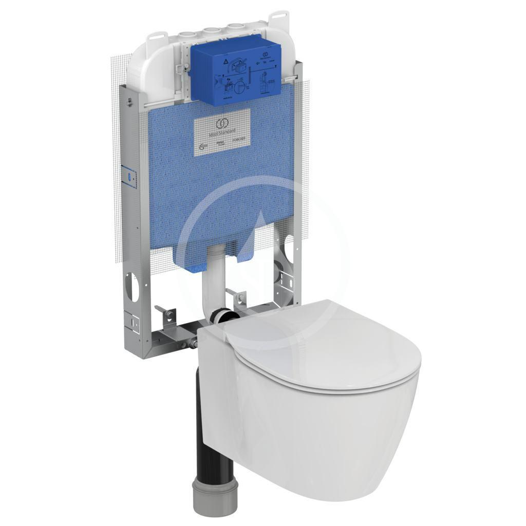 IDEAL STANDARD - Connect Závěsné WC se sedátkem SoftClose, AquaBlade, bílá (E049301)