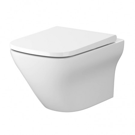 CERSANIT - SET B332 WC mísa LARGA SQUARE Cleanon + sedátko SLIM (S701-473)