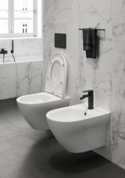 CERSANIT - SET B331 WC mísa LARGA OVAL Cleanon + sedátko SLIM (S701-472), fotografie 6/10