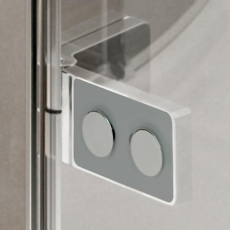 MEREO - Sprchové dveře, Novea, 90x200 cm, chrom ALU, sklo Čiré, levé provedení (CK10211ZL)