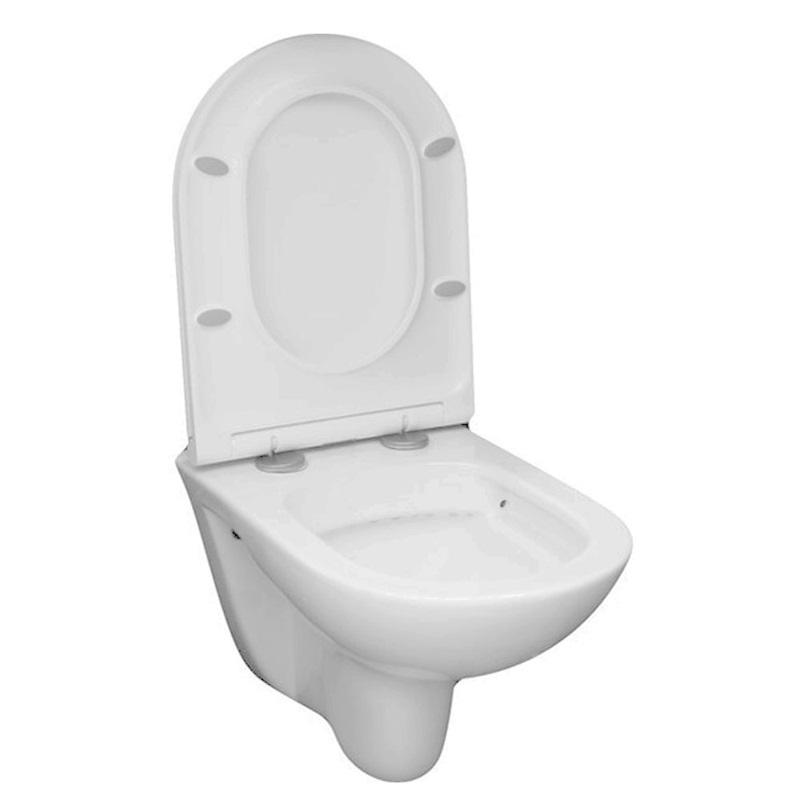 MEREO - WC závěsné, RIMLESS, 530x355x360, keramické, vč. sedátka CSS113S (VSD81S)