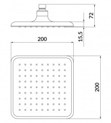 CERSANIT - SET B253 podomítková baterie MILLE vana/ sprcha s ruční a hlavovou sprchou, chrom (S952-012), fotografie 10/6