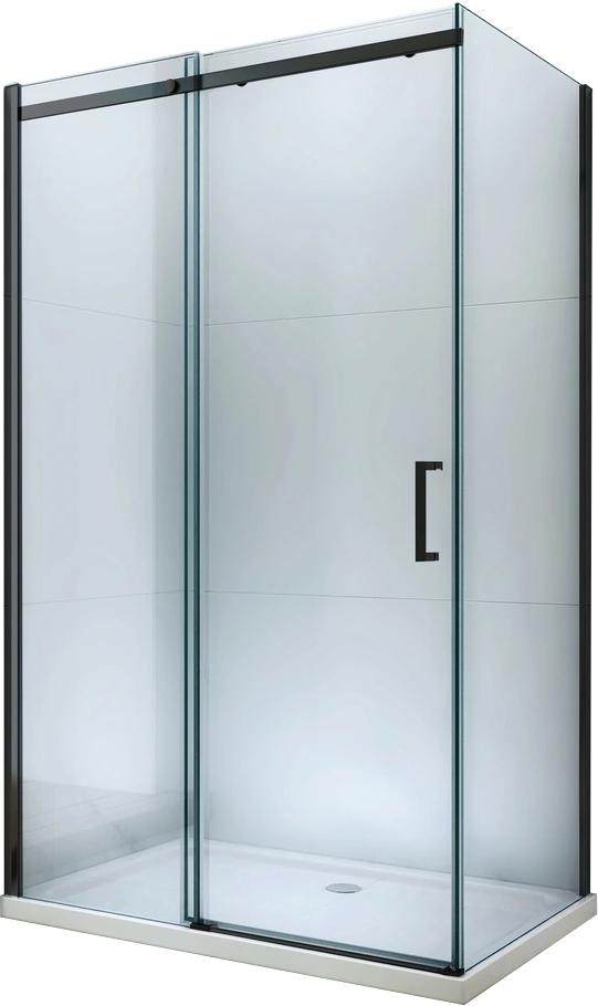 MEXEN/S OMEGA sprchový kout 110x80 cm, transparent, černá 825-110-080-70-00