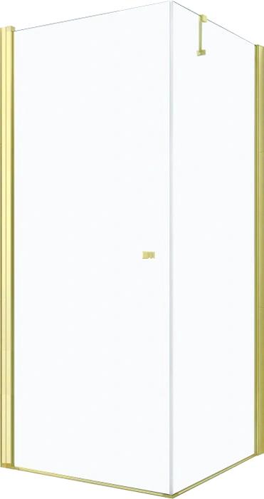 MEXEN/S PRETORIA sprchový kout 70x70 cm, transparent, zlatá 852-070-070-50-00