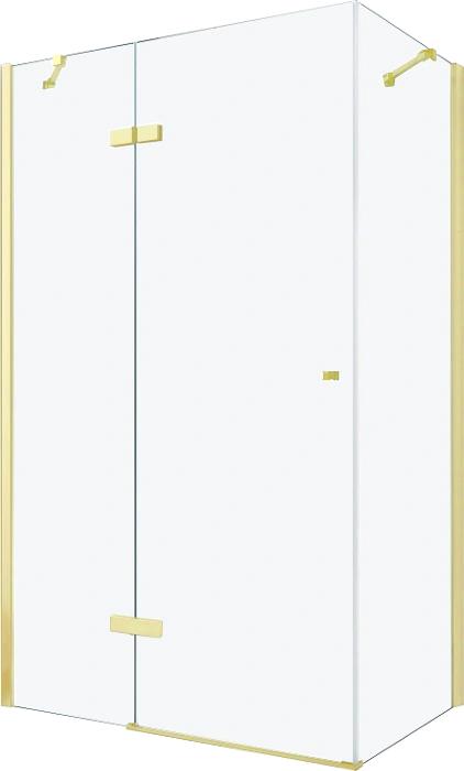 MEXEN/S ROMA sprchový kout 70x90 cm, transparent, zlatá 854-070-090-50-00