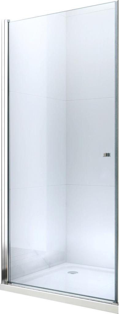 MEXEN Pretoria sprchové dveře křídlové 70 cm, transparent, chrom se stěnovým profilem 852-070-000-01-00
