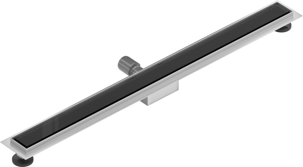 MEXEN/S - Flat MGB odtokový žlab 80 cm černá sklo (1026080-15)
