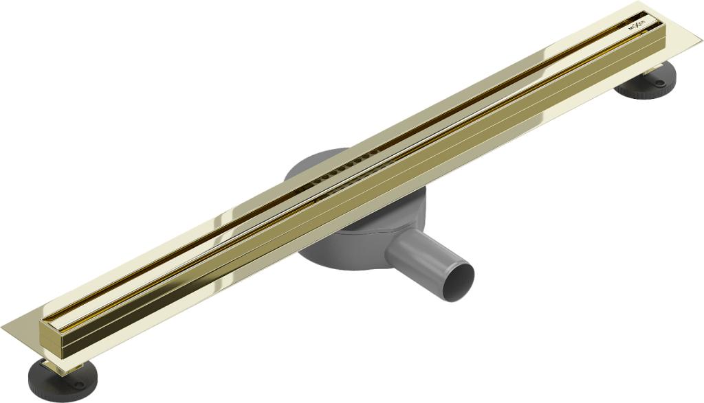 MEXEN - Flat 360 Slim podlahový žlab 60 cm otočný zlato (1541060)