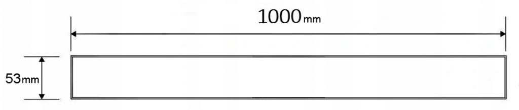 MEXEN - M13 rošt 2v1 odtokovému žlabu 100 cm černá (1719100)