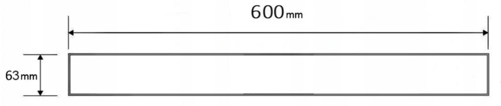 MEXEN - Rošt M01 na odtokový žlab 60 cm černá (1720060)