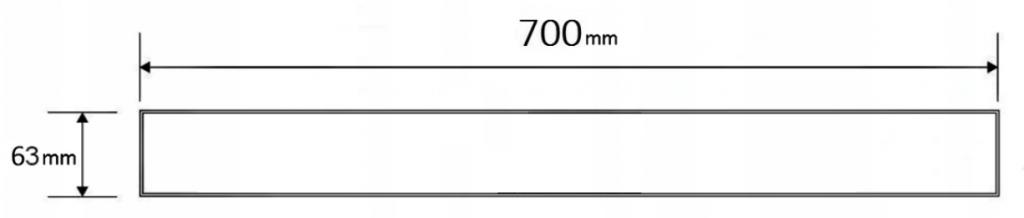 MEXEN - Rošt M18 na odtokový žlab 70 cm černá (1723070)