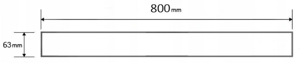 MEXEN - M18 rošt pro odtokový žlab 80 cm chrom (1023080)