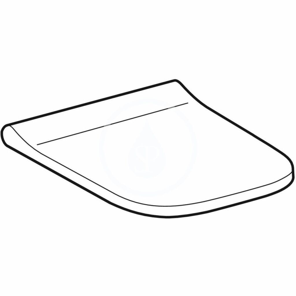 GEBERIT - Smyle Square WC sedátko, softclose, bílá (500.687.01.1)