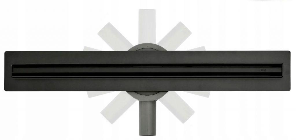REA - Lineární odtokový žlab Neo Slim 900 Pro černý (REA-G8903) 2. jakost