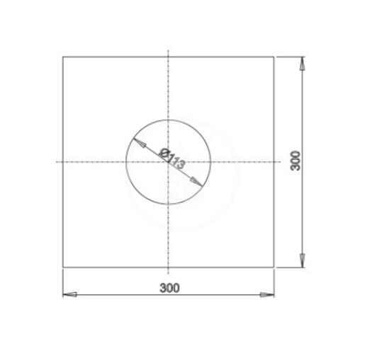 RAVAK - Příslušenství Samolepicí hydroizolace vpusti 300x300 mm (X01572)