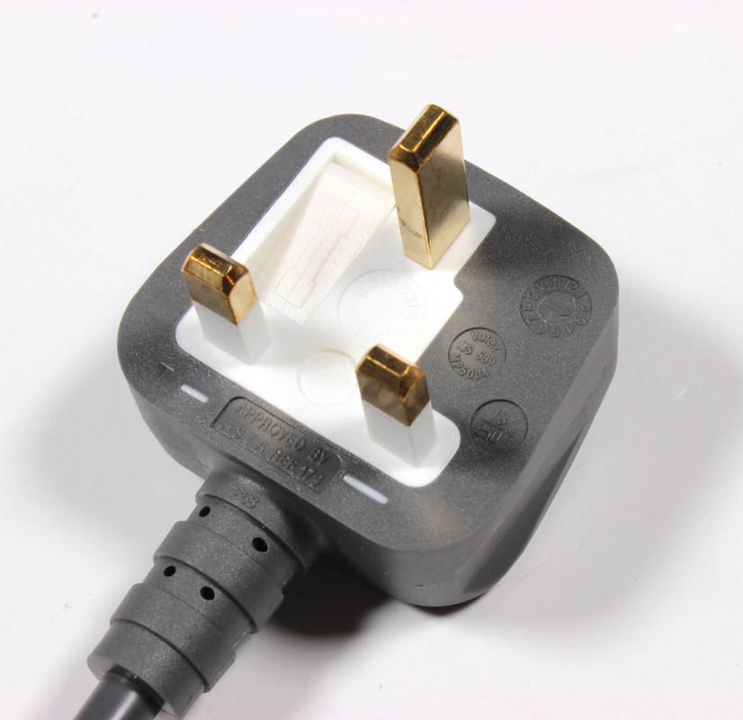 Jet Dryer Napájecí kabel - UK vidlice BS1363 (Type G) / konektor IEC C13  - šedý (8596220007261)