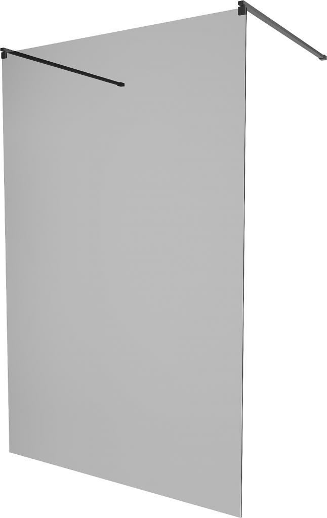 MEXEN/S KIOTO samostatně stojící sprchová zástěna 110 x 200 cm, grafit, růžové zlato 800-110-002-60-40