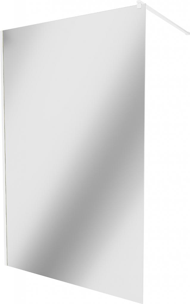 MEXEN/S KIOTO Sprchová zástěna WALK-IN 120 x 200 cm, zrcadlové 8 mm, bílá 800-120-101-20-50