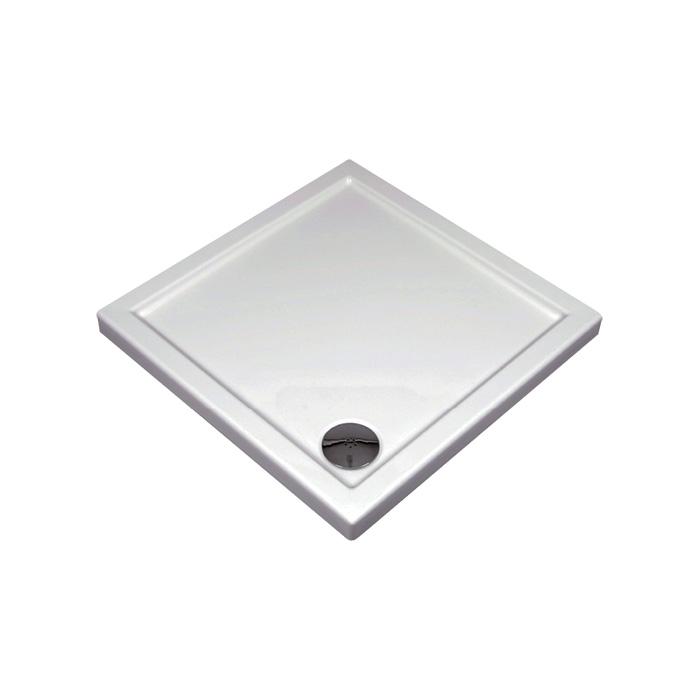 A-Interiéry - Akrylátová sprchová vanička nízká - čtverec Malaga N 041B (90x90x5,5 cm) (malagan041b)