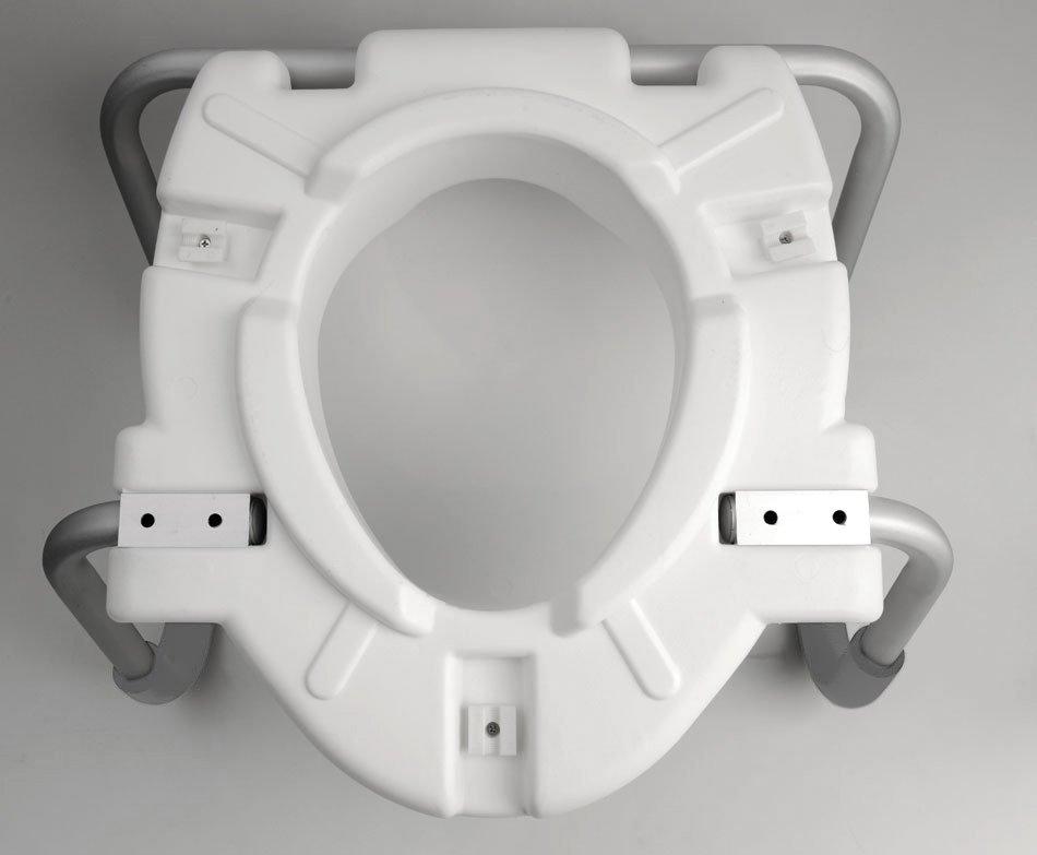 RIDDER - HANDICAP WC sedátko zvýšené 10cm, s madly, bílá (A0072001)