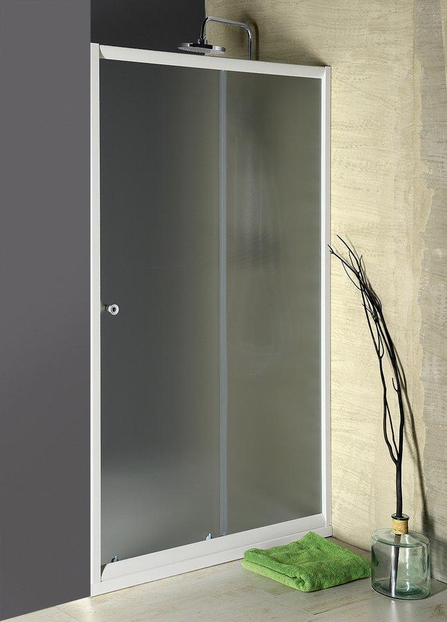 AQUALINE AMADEO posuvné sprchové dveře 1100 mm, sklo Brick BTS110
