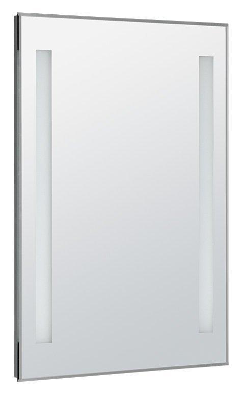 AQUALINE Zrcadlo s LED osvětlením 50x70cm, kolíbkový vypínač ATH5