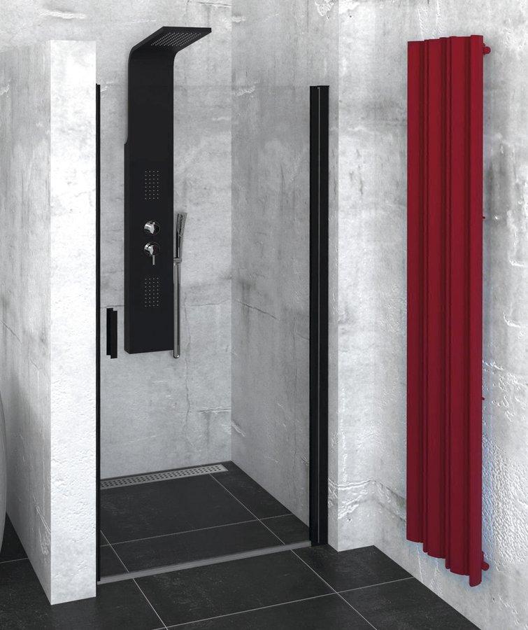 POLYSAN ZOOM LINE BLACK sprchové dveře 800mm, čiré sklo ZL1280B