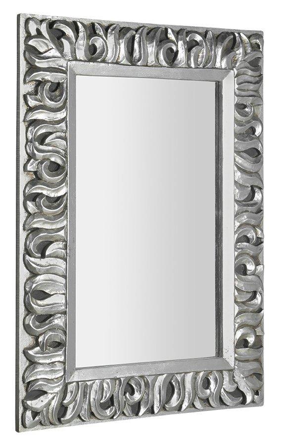 SAPHO ZEEGRAS zrcadlo ve vyřezávaném rámu 70x100cm, stříbrná IN432