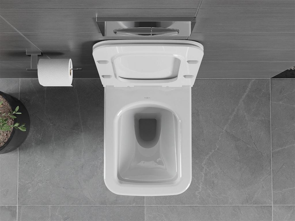MEXEN - Vega Závěsná WC mísa včetně sedátka s slow-slim, duroplast, bílá (30654000)