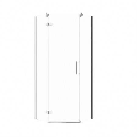 CERSANIT - Pětiúhelný sprchový kout JOTA 80X80X195, LEVÝ, průhledné sklo (S160-010)