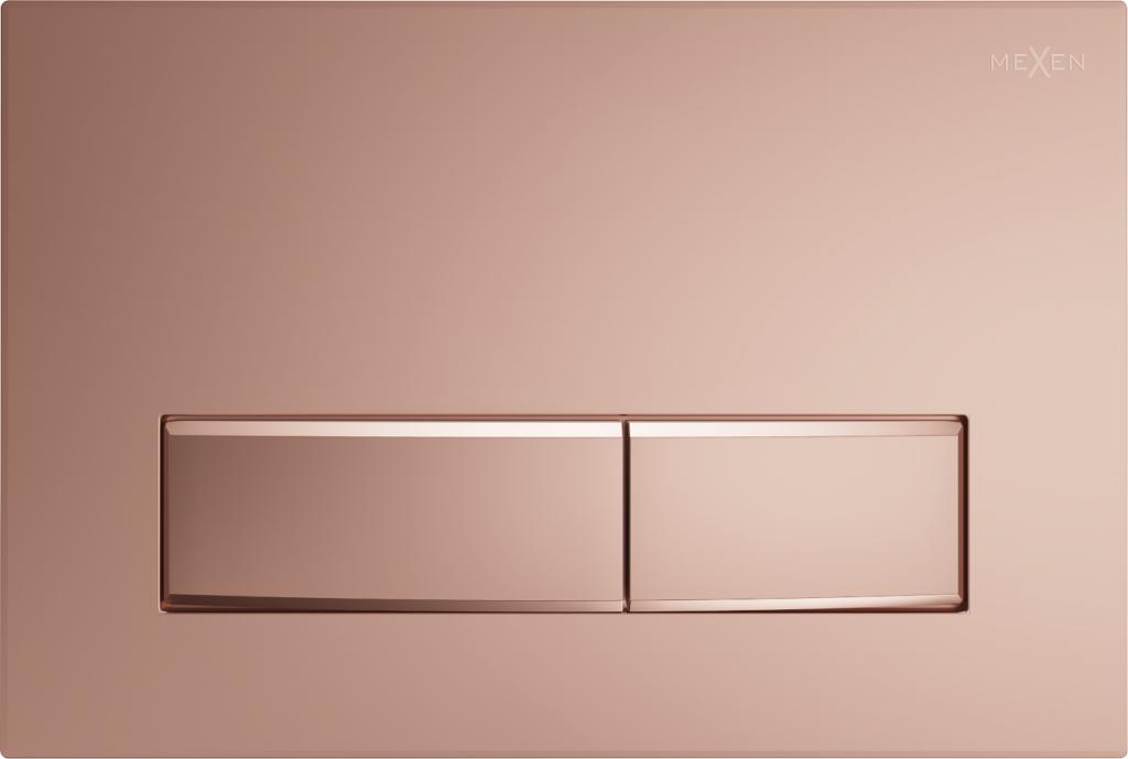 MEXEN Fenix 09 splachovací tlačítko, růžové zlato /kompatibilní s Geberit Sigma UP300 a UP320/ 600905