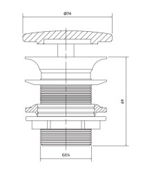 CERSANIT - MODUO KERAMICK&Aacute; Z&Aacute;TKA PRO UMYVADLA BEZ PŘETEKU ANTRACITOV&Aacute; MATN&Aacute; (K116-109), fotografie 2/1