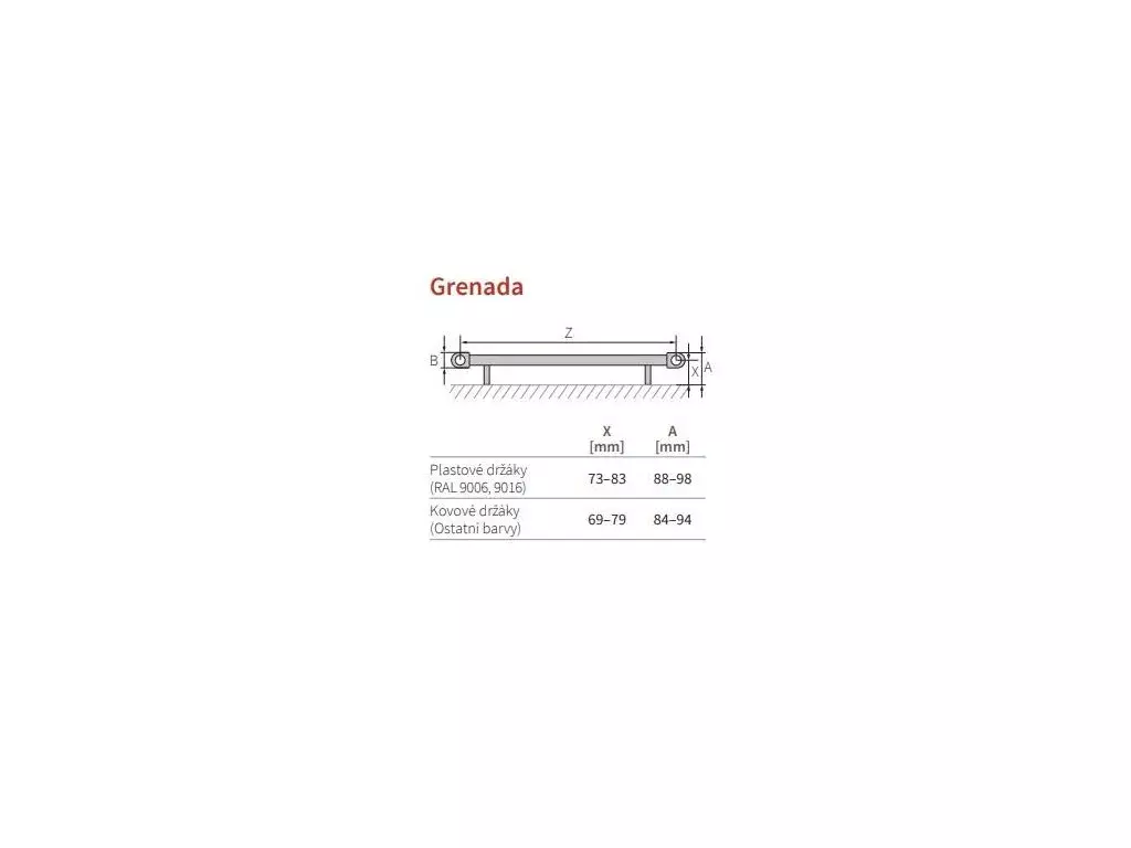 Isan GRENADA bílá 1535 x 600 mm středové připojení (DGRE15350600SM01-0101)