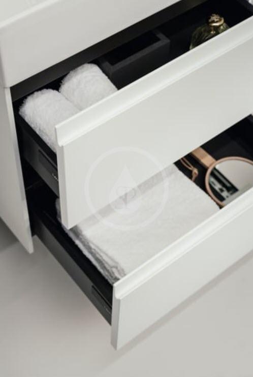 Laufen - Lani Umyvadlová skříňka, 64x44x52 cm, 2 zásuvky, lesklá bílá (H4035421122611)