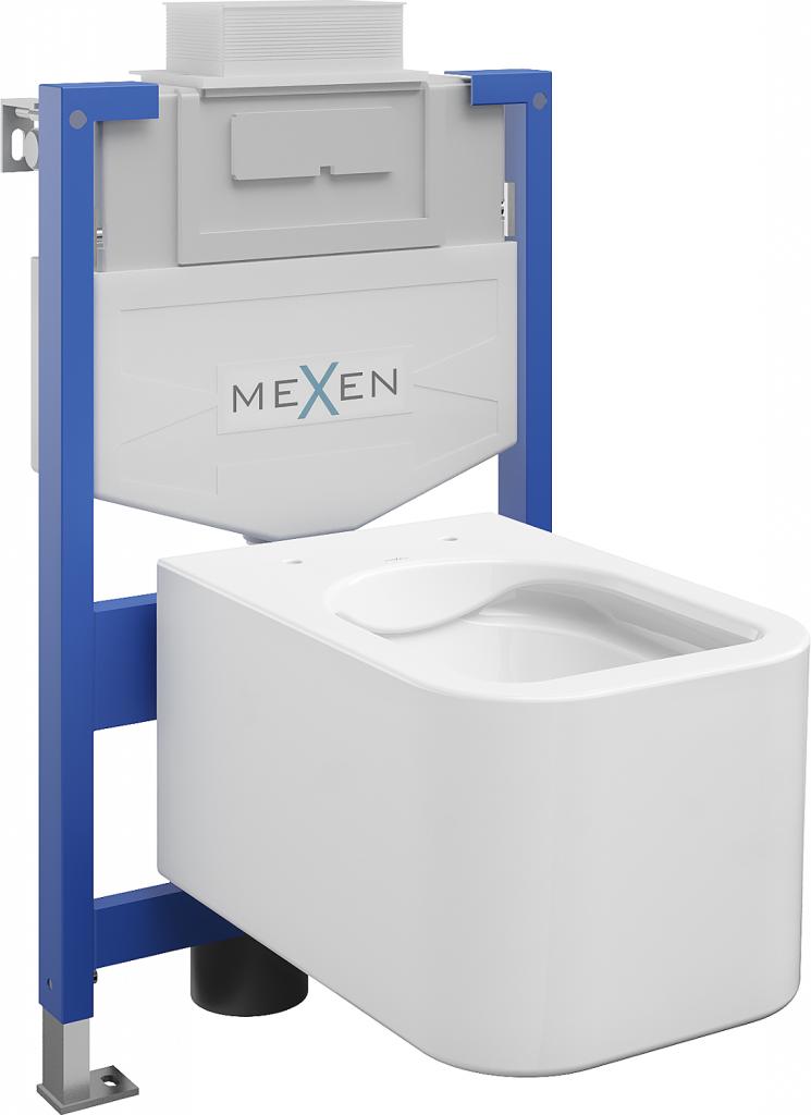 MEXEN/S WC předstěnová instalační sada Fenix XS-U s mísou WC Elis,  bílá 6853391XX00