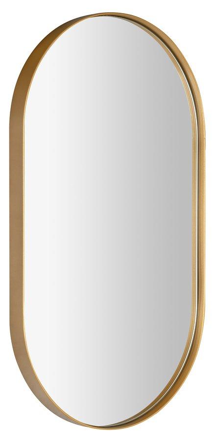 SAPHO PUNO oválné zrcadlo v rámu 40x70cm, zlato mat ORT470